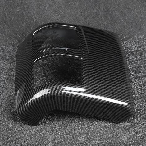 Cadre de sortie d'air arrière, garniture de ventilation style carbone, compatible Mercedes Classe E W212 2012-2015, moulure intérieure noire, kit de 2 pièces, finition sportive, accessoire auto premiu (1/3)