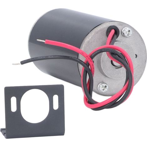 Moteur à courant continu avec variateur de vitesse précis (sens horaire/antihoraire), couple élevé et faible niveau sonore, 50 W, 24 V, 6 000 tr/min, support de montage inclus (1/5)