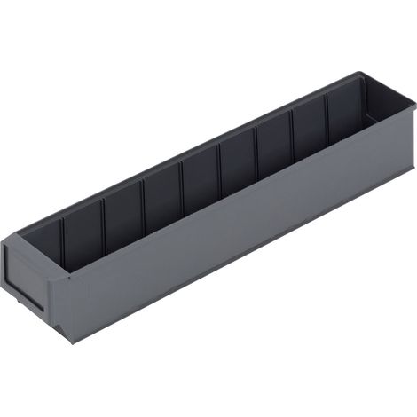 Alutec 66031 Sichtlagerkasten (L x B x H) 500 x 91 x 81 mm Dunkelgrau 1 St.