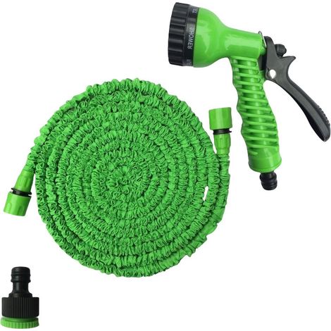 Tuyau Arrosage Extensible 2.5-7.5M - Haute Pression, Flexible, Jardin, Lavage Voiture, Gain de Place