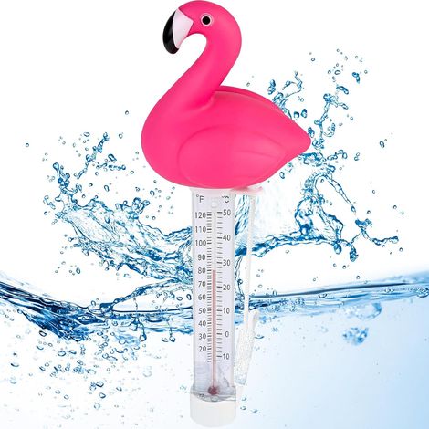 Thermomètre de Piscine Flottant,Thermomètre Flottant Piscine avec Corde,thermomètre Spa Piscine,thermomètre à Eau de Piscine sans Fil-bouée,Thermomètre Numérique de Piscine (bianca) (1/5)