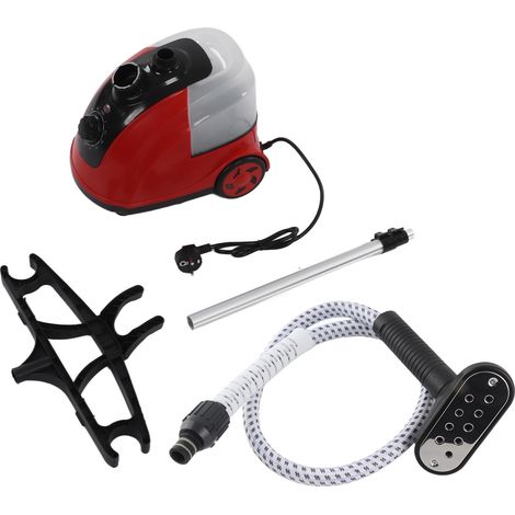 Fer à repasser vapeur sur pied 1800 W, professionnel et puissant, rouge. (1/5)