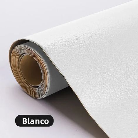 Ruban adhésif de réparation pour cuir (blanc, 50 x 50 cm) - Réparation facile et rapide à domicile pour canapés, sièges et chaises (1/5)