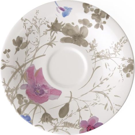 Villeroy & Boch Mariefleur Piattino Tazza caffè, Porcellana Premium, Gris (1/2)