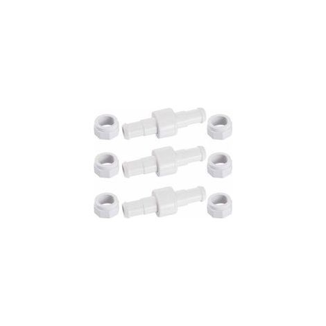 Accessoire pour robot de piscine,D20 Lot de 3 Raccords Rotatifs pour Tuyau D'arrosage avec 6 Embouts D15 Compatibles avec Zodiac Polaris 180 280 380 Robot Nettoyeur Piscine-Crezuo (1/4)