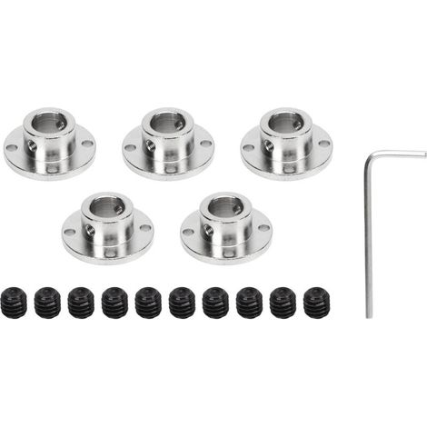 Satz mit 5 Flanschverschraubungen für Führungswelle, 12 mm Innendurchmesser