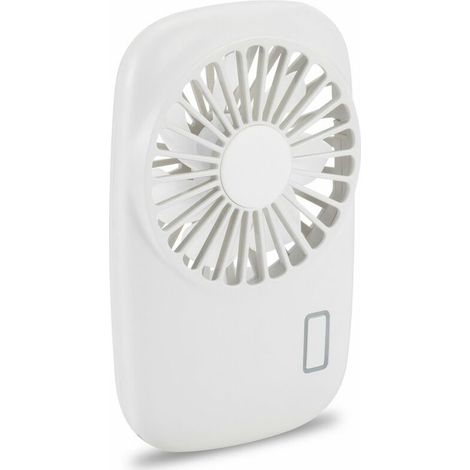 Ventilateur de poche Mini ventilateur Puissant petit ventilateur portable Vitesse réglable USB Rechargeable Refroidissement Blanc (1/5)
