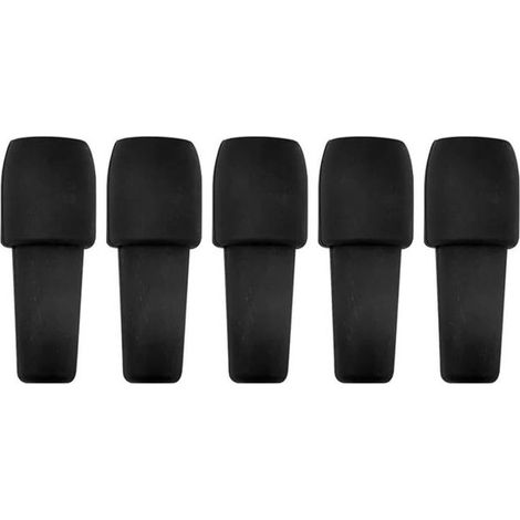 Tapones para botellas de vino - Tapones para botellas - Mantienen el vino fresco - Doble cierre - 5 piezas - Negro y colores (1/5)