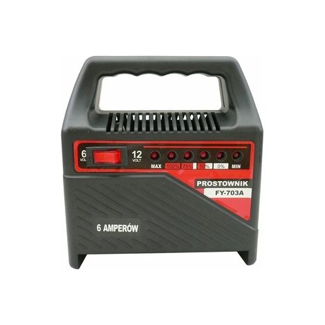 Nome FY-703A Caricabatterie 6/12V - 6A per batterie all'acido