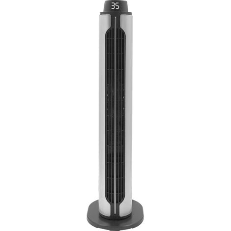 Radiateur tour vertical PTC céramique 1900W à écran tactile Chauffage oscillant à circulation d’air, thermostat intelligent, minuterie programmable ≥8h, niveau sonore 45-50dB, 6 protections de sécuri (1/4)