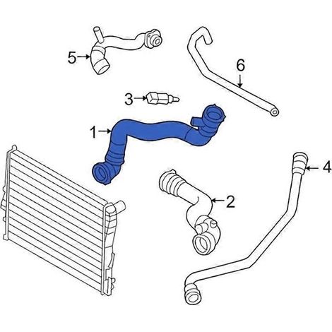 Durite de liquide de refroidissement 17127537717 Compatible avec BMW E60 E63