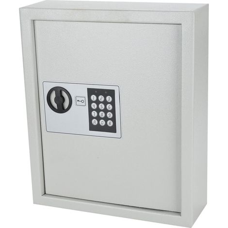Key Safe Wall Mounted 48 Key Hooks Electric Combination Lock Cabinet Safe High-Security Secure Steel Lock Box for Money Keys Home Office Key Cabinet Wall Mounted (1/5)