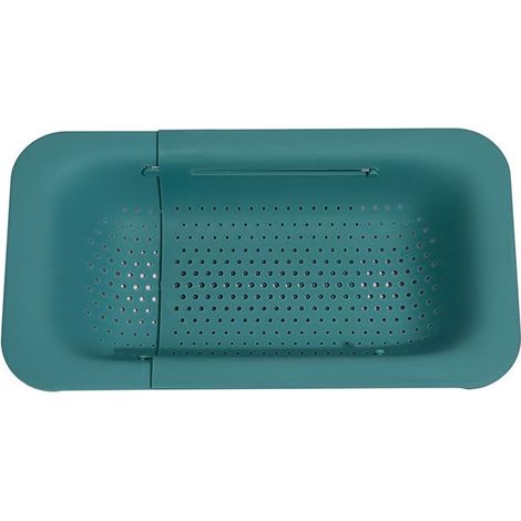 GDHZS- Panier de Vidange Support De Vidange D'évier en Plastique Rétractable Egouttoir Cuisine pour Stockage et Lavage des Vaisselle Fruits Légumes (Vert) (1/3)
