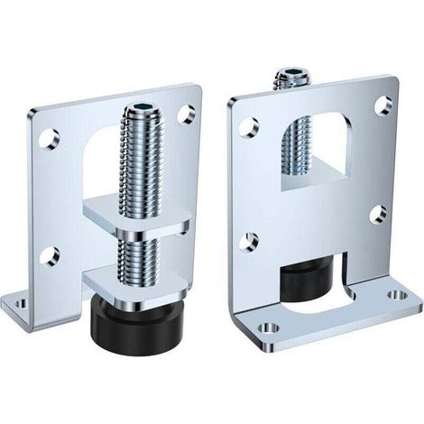 Pieds De Nivellement - Acier Laminé À Froid - Pour Meubles Tables Armoires Établis - Hauteur Réglable - Lot De 4 (1/4)