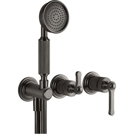 Gessi Venti20 Set de finition mitigeur bain/douche, avec coude de