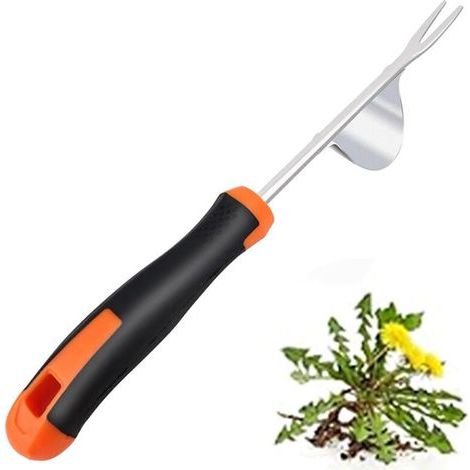 Rubber-handled weeding tool – Gardening tool for removing weeds and roots