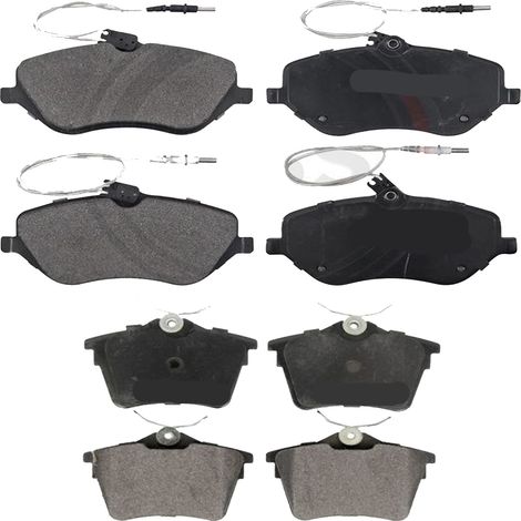 KIT PASTIGLIE FRENO ANTERIORI E POSTERIORI compatibile con CITROEN C5 III (RD,RW) / PASTIGLIE FRENANTI AUTO OEM FDB1726,FDB1727 FDB1766 / SOSTITUZIONE DIRETTA / BASSA POLVERE / SILENZIOSO