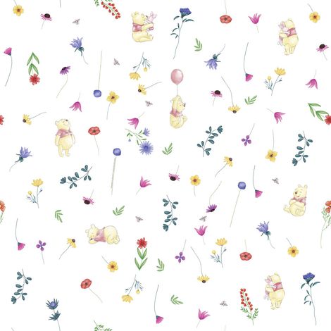 Papier peint  - Winnie l'ourson Summer - Rouleau: 53 x 1005 cm