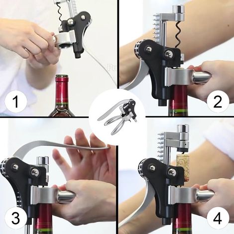 Tire-bouchon Tire-bouchon coupe-feuille usage quotidien (1/4)