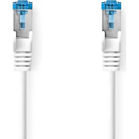Nedis CAT6a-Netzwerkkabel / S/FTP / RJ45 Stecker / RJ45 Stecker / 1.50 m / Snagless / Rund / LSZH / Weiss / Box