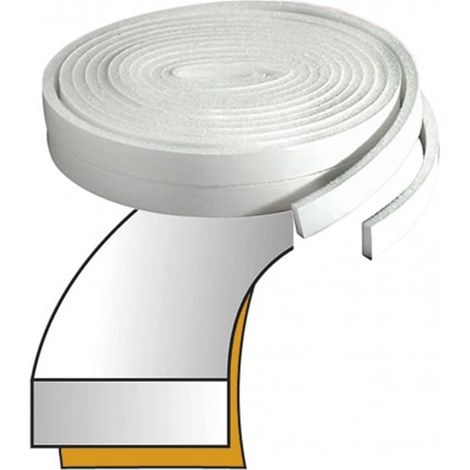 Parafreddo in pvc brixo 9x3 colore bianco 6 metri larghezza mm 9