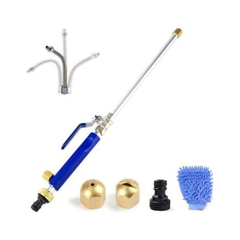 Laveuse électrique, nettoyage de vitres en verre, pulvérisateur d'arrosage extensible pour la maison, le jardin, la voiture, lavage à l'eau, buse de laveuse électrique à hydrojet… (1/4)