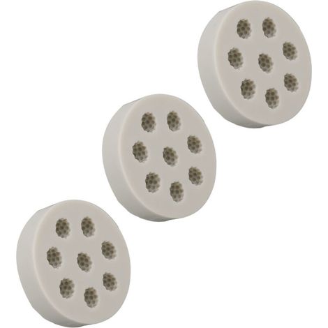 Jeffergarden 3 pièces moule en Silicone framboise forme facile démoulage Flexible doux gris moule de cuisson pour bricolage gteau Fondant chocolat