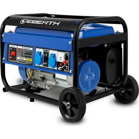 Eberth – Groupe électrogène 3000W 6,5 CV essence – AVR, 2x230V, 1x12V, démarrage câble – Autonomie 9-11h, niveau sonore 69dB — vue 3