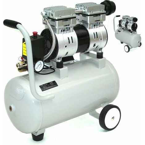 Flüster Kompressor ölfrei 40294 Luftkompressor Druckluft 24L Kessel 750W 64dB