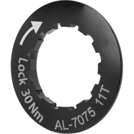 Couvercle de fixation de cassette en aluminium pour vélo route et VTT - Noir (1/5)