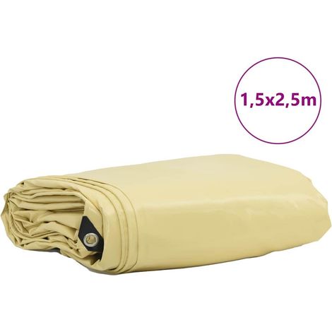 Maison Exclusive - Telo 650g / m² Beige 1,5 x 2,5 m Tela con rivestimento in PVC