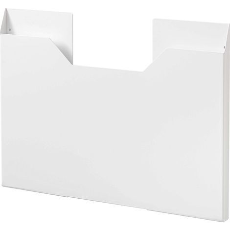 Yamazaki 4886 TOWER Placemat Case Wide, white, Steel, 50.5 x 2.5 x 36.5 cm (1/5)