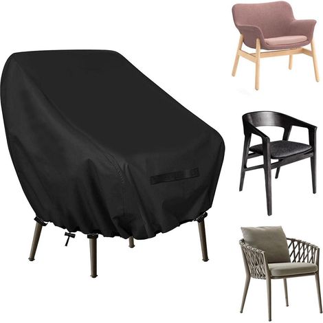 Gartenstuhl Abdeckung 89x97x74cm, Wasserdicht, 420D Oxford, UV-Schutz, mit Kordelzug (1/5)