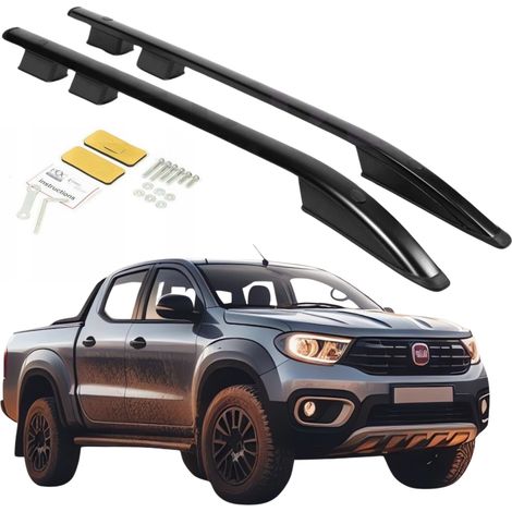 Barras de techo FIAT FULLBACK 2015-19 MITSUBISHI L200 2016-2023 NEGRO (1/5)
