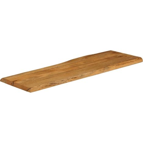 Maison Exclusive - Piano Tavolo 120x40x2,5 cm Bordi Vivi in Legno Massello Mango (1/5)