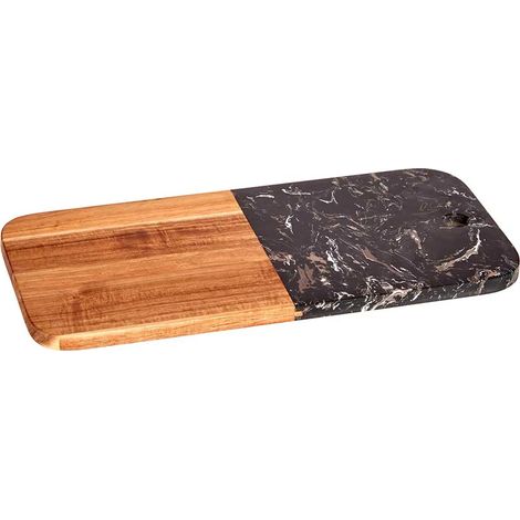 SAN IGNACIO Planche à découper bois et marbre noir 38cm collection KINVARA (1/3)