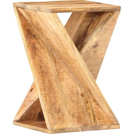 Table d'appoint 35 x 35x55 Bois de manguier massif (1/5)