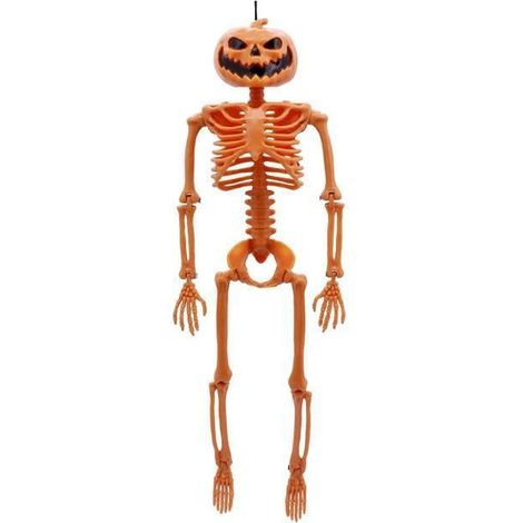 Décoration de crâne de citrouille Décoration à suspendre Bonhomme d'os Halloween Fête horrible à thème Multicolore OBJET DECORATIF (1/3)