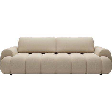Divano letto 4 posti in Tessuto Beige - FRIDORA (1/4)