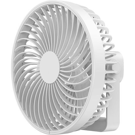 Ventilateur de plafond à minuterie 4 vitesses, 2000 mAh, rechargeable, pour tente et camping (1/4)