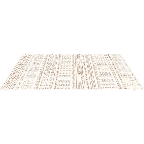 Tapis lavable 5x7 ft doux antidérapant pour maison,tapis moderne beige adapté aux animaux pour salon et chambre (1/5)