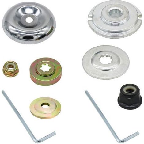 Kit d'adaptateur de lame de débroussailleuse, accessoires de coupe-bordure pour brosse, tête de coupe rotative en fil d'acier (1/4)