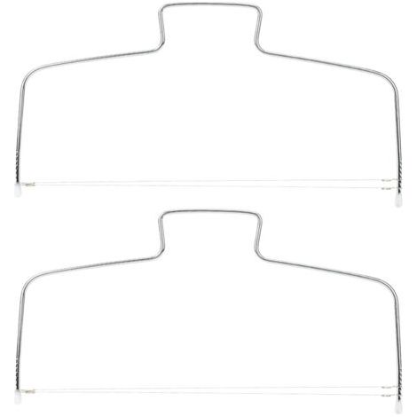 Coupe-gâteau en Acier Inoxydable, Outil de Tranchage Réglable à Double Fil, Accessoires de Cuisson pour Ustensiles de Cuisine (1/5)