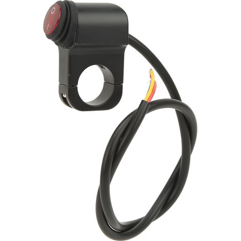 Interrupteur phare moto 22mm étanche alliage aluminium pour projecteur antibrouillard 12V (1/5)