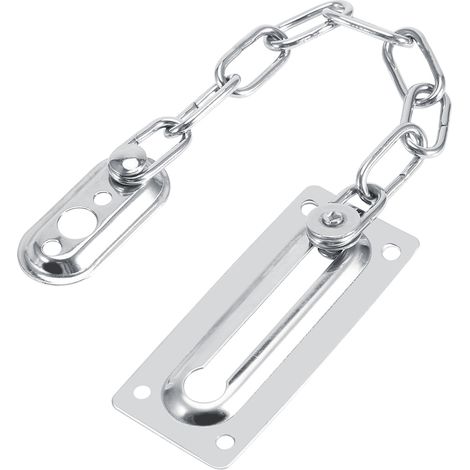 Sicherheitstürkette aus Edelstahl mit Schrauben (Silber) (1/5)
