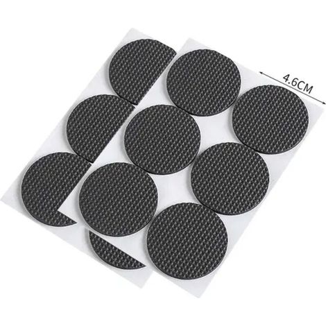Table Legs Pads Anti Scratch Floor Protectors Anti-Slip Rubber Chaise Pieds Pads Muet Autocollants Jambières Meubles Accessoires Dia 4.6mmX12pcs (1/5)