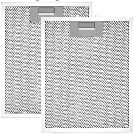 2 pièces Filtre à graisse métallique pour hotte. 300x240x9mm Filtres à graisse métalliques pour hotte argentée. pour hotte de cuisine (1/5)