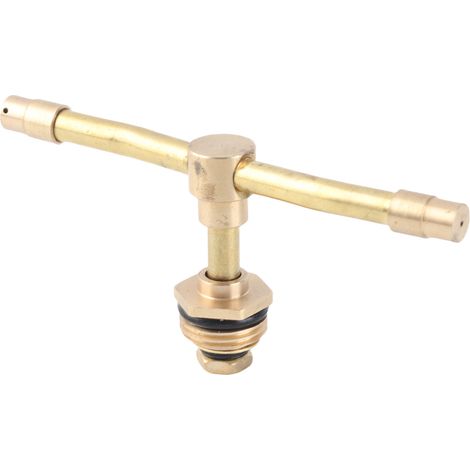 Arroseur rotatif 360° en cuivre massif pour jardin, buse de pulvérisation atomisante dorée 12,5 cm, irrigation automatique économe en eau (1/4)