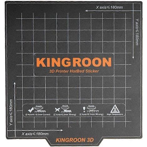 1. Plaque magnétique flexible pour lit chauffant d'imprimante 3D, autocollant adhésif réutilisable 18x18cm – Feuille de fond magnétique pour impression 3D. (182 caractères) (1/4)
