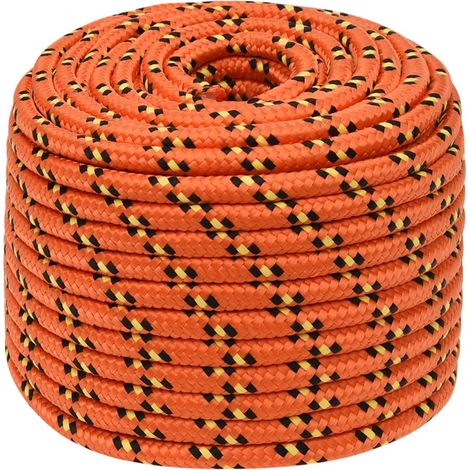 Corde de bateau, Corde de Chanvre, pour la Décoration, le Bricolage, le Jardinage Orange 14 mm 250 m Polypropylène OIB2174E (1/5)